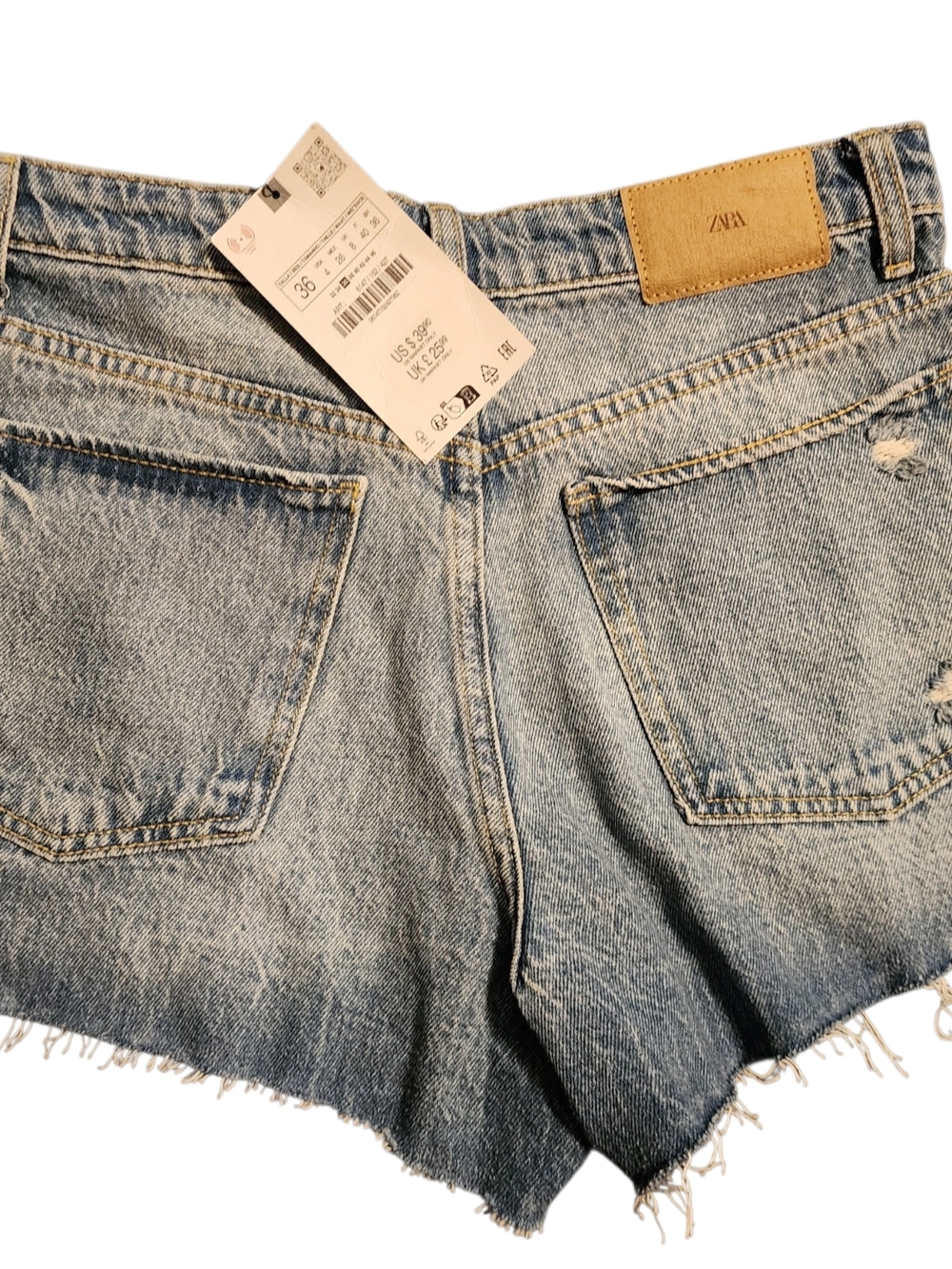 Zara Light Blue Denim Cutoff Shorts